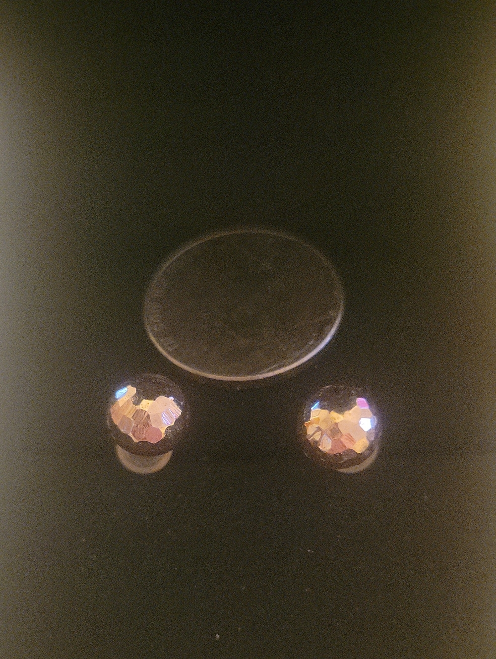 Faceted Disco Ball Stud Earrings - Women Jewelry
